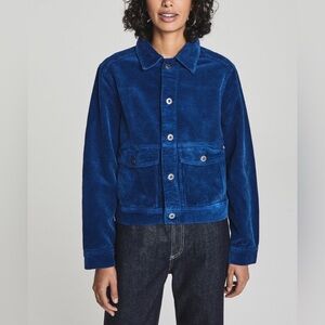 AG Adriano Goldschmied Royal Blue Corduroy Jacket